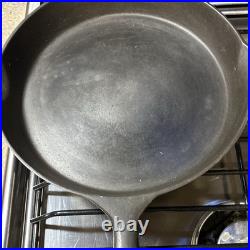 National Cast Iron Skillet #9 Restored Sits Flat