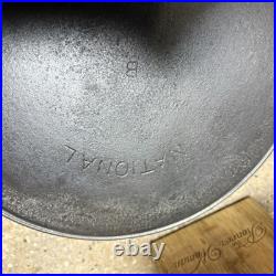 National Cast Iron Skillet #9 Restored Sits Flat
