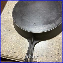 National Cast Iron Skillet #9 Restored Sits Flat