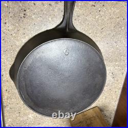 National Cast Iron Skillet #9 Restored Sits Flat
