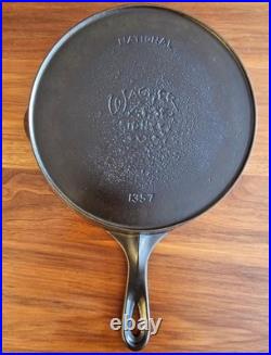 National Wagner Ware Sidney O #7 Cast Iron Skillet 1357-Fully Restored