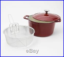 New Cook's Essentials 8-PC Gradient Cast Iron Cookware Set, COLOR LIGHT BLUE