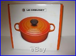 New! Le Creuset 4.5 Qt Round Oven Cherry Red New In Box