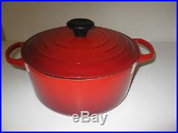 New! Le Creuset 4.5 Qt Round Oven Cherry Red New In Box
