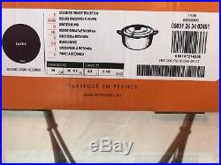 New Le Creuset Enameled Cast Iron Round Dutch Oven, 5.5 Quart 5 1/2 CASSIS RARE