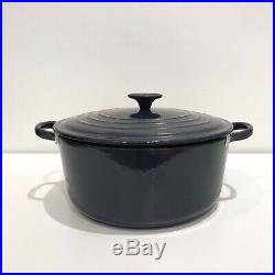 New Le Creuset Midnight Bleu 5-1/2 Qt 5.5 Quart Dutch Oven Cast Iron