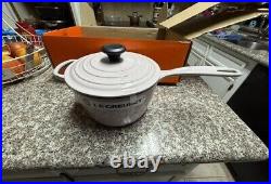 New! Le Creuset Signature Enameled Cast Iron Saucepan, 2 1/4-Qt, Shallot