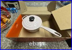 New! Le Creuset Signature Enameled Cast Iron Saucepan, 2 1/4-Qt, Shallot