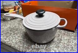 New! Le Creuset Signature Enameled Cast Iron Saucepan, 2 1/4-Qt, Shallot