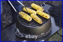 New Lodge Cast Iron 12 Camping Round Kickoff Grill, USA Shipping