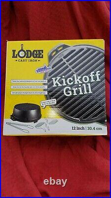 New Lodge Kickoff 12 Iron Charcoal Grill U. S. A. Sportsman