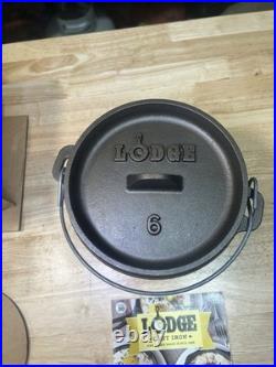 New Old Stock Lodge #6 Camp Oven HTF Discontinued NOS