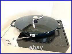 New Staub Cast Iron 13 Oval Oven Dish With LID La Mer Fish