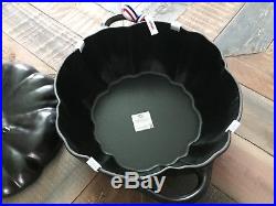 New Staub Cast Iron Black Pumpkin Pot Cocotte 3.5 Quart Dutch Oven