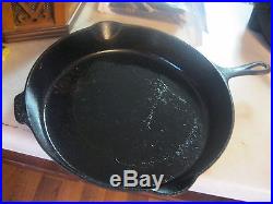 Nice 13 Griswold Cast Iron Skillet #719 and #12 on bottom