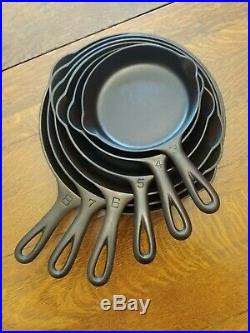 Nice Griswold Skillet Set #3 #8 Large Block Logo (Restored)