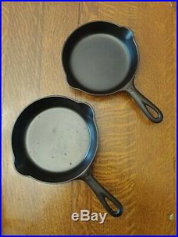 Nice Griswold Skillet Set #3 #8 Large Block Logo (Restored)