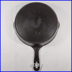 Nice Pre Griswold Erie 8 A Cast Iron Skillet #8A Free Shipping Restored