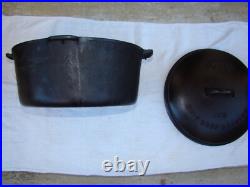 Nice Rare Vintage Wagner Ware Sidney -O- No. 10 Drip Drop Roaster #1270 with Lid