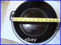 Nice Rare Vintage Wagner Ware Sidney -O- No. 10 Drip Drop Roaster #1270 with Lid