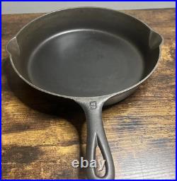 Nice Vintage Griswold Large Logo 710 F #9 Cast Iron Skillet