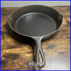 Nice Vintage Griswold Large Logo 710 F #9 Cast Iron Skillet