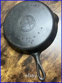 Nice Vintage Griswold Large Logo 710 F #9 Cast Iron Skillet