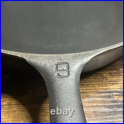Nice Vintage Griswold Large Logo 710 F #9 Cast Iron Skillet
