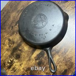 Nice Vintage Griswold Large Logo 710 F #9 Cast Iron Skillet