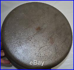 Old Cast Iron Dutch Oven Pot Favorite Piqua Ware with Lid 10 1/8 x 4 1/8 Tall