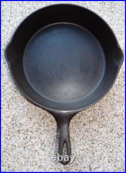 Old Large Cast Iron #9 Skillet Wagner Sidney O Clean