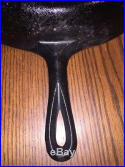 One Griswold No 14 718A Cast Iron skillet With Heat Ring & Used and Seasoned