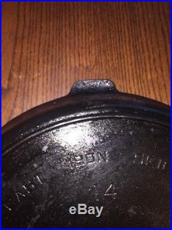 One Griswold No 14 718A Cast Iron skillet With Heat Ring & Used and Seasoned