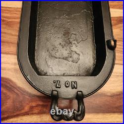 PEARL No. 7 Cast Iron Parlor Stove Sad Iron Long Pan by Ohio Stove Co, Pre-1890