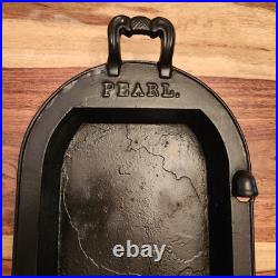 PEARL No. 7 Cast Iron Parlor Stove Sad Iron Long Pan by Ohio Stove Co, Pre-1890