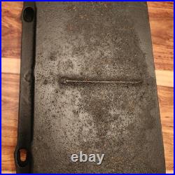 PEARL No. 7 Cast Iron Parlor Stove Sad Iron Long Pan by Ohio Stove Co, Pre-1890