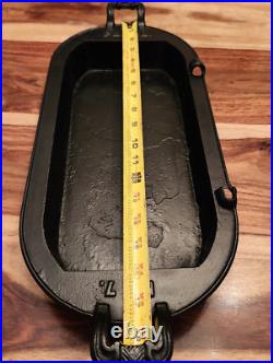 PEARL No. 7 Cast Iron Parlor Stove Sad Iron Long Pan by Ohio Stove Co, Pre-1890