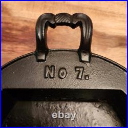 PEARL No. 7 Cast Iron Parlor Stove Sad Iron Long Pan by Ohio Stove Co, Pre-1890