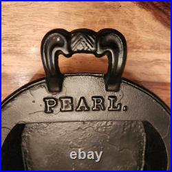 PEARL No. 7 Cast Iron Parlor Stove Sad Iron Long Pan by Ohio Stove Co, Pre-1890
