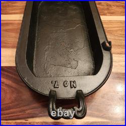 PEARL No. 7 Cast Iron Parlor Stove Sad Iron Long Pan by Ohio Stove Co, Pre-1890