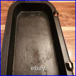 PEARL No. 7 Cast Iron Parlor Stove Sad Iron Long Pan by Ohio Stove Co, Pre-1890