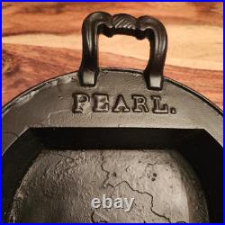 PEARL No. 7 Cast Iron Parlor Stove Sad Iron Long Pan by Ohio Stove Co, Pre-1890