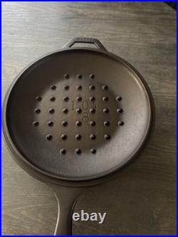 POLISHED Cast Iron Lodge #8 Chicken Fryer WithLid