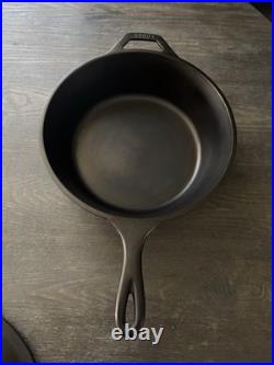 POLISHED Cast Iron Lodge #8 Chicken Fryer WithLid