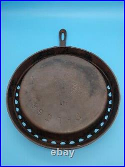 PRE-GRISWOLD ODORLESS SKILLET CAST IRON withPATENT DATE OCT 17, 1893