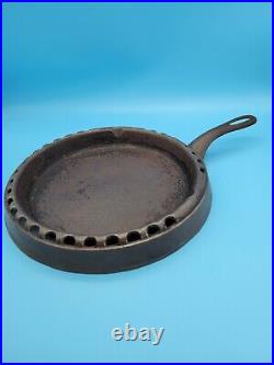 PRE-GRISWOLD ODORLESS SKILLET CAST IRON withPATENT DATE OCT 17, 1893