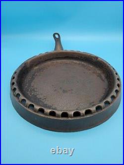 PRE-GRISWOLD ODORLESS SKILLET CAST IRON withPATENT DATE OCT 17, 1893