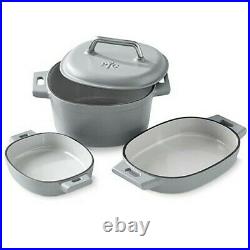 Pampered Chef Enameled Cast Iron Set, Free shipping