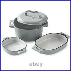 Pampered Chef Enameled Cast Iron Set, Freeshipping