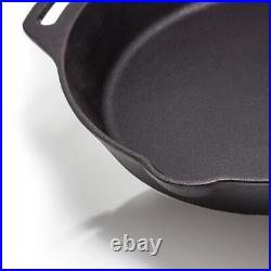 Petromax Cast Iron Fire Skillet, Kitchen or Camping Cookware, Side Handles